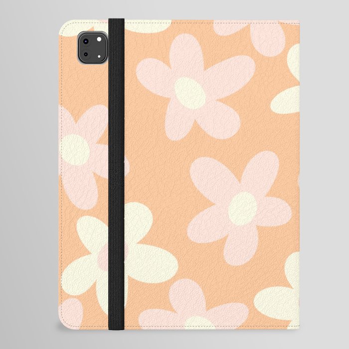 Dancing Daisies || Pastel Retro Flower Print  iPad Folio Case