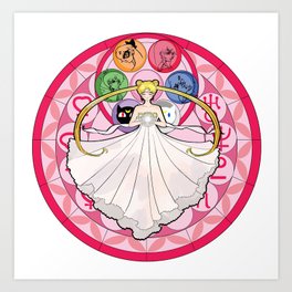 Princess of Heart and Moon Art Print