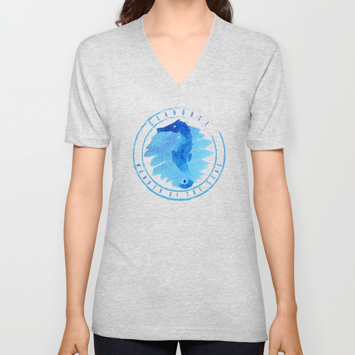 Seahorse V Neck T Shirt