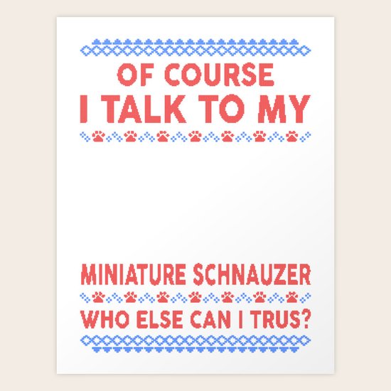 schnauzer ugly christmas sweater