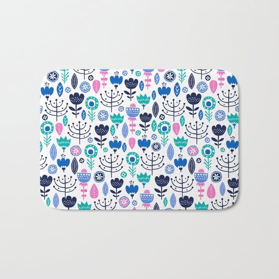 Flourish (Blues) Bath Mat