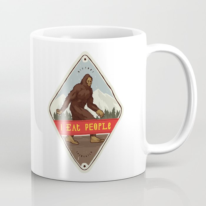 Bigfoot - I Eat People Coffee Mug
