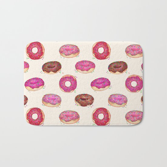 Homemade Doughnuts Bath Mat