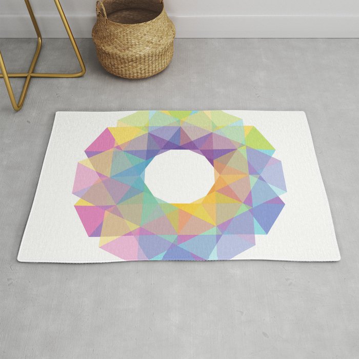 Fig 036 Colorful Circle Rug By Mapsofimaginaryplaces
