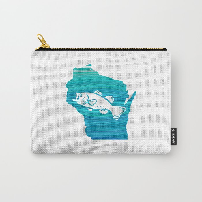 Wisconsin Wave Fishing Carry-All Pouch