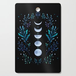 Moonlight Garden - Blue Cutting Board