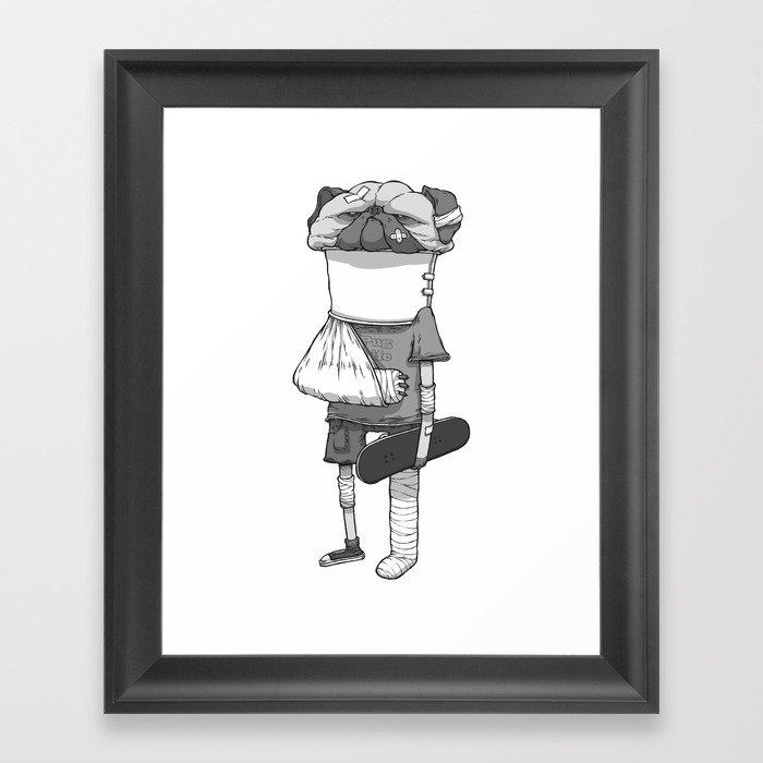 That pug. Framed Art Print