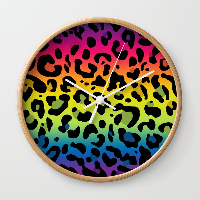 Leopard Print Wall Clock
