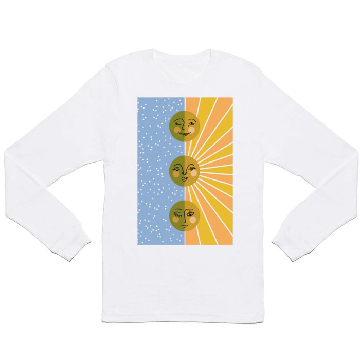 Sun + Moon Long Sleeve T Shirt