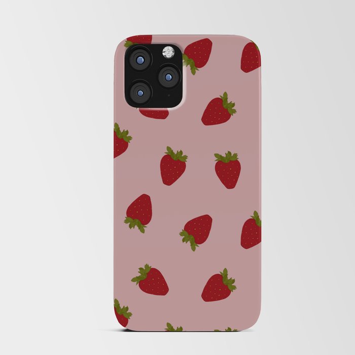 Cute Strawberries iPhone Card Case