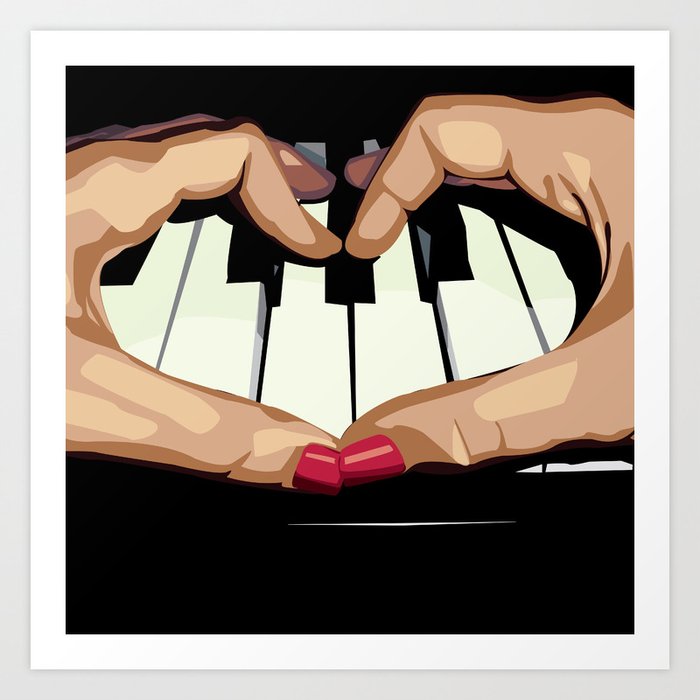 For the Love of Music Art Print
