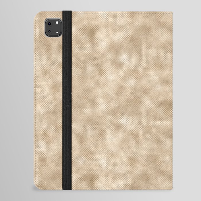 Glam Soft Gold Metallic Texture iPad Folio Case