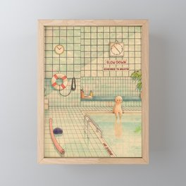 Indoor Pool Framed Mini Art Print