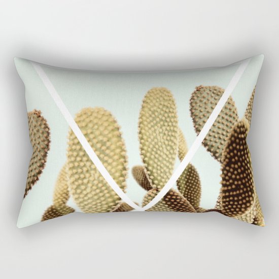 Cactus geometry Rectangular Pillow