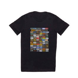 Shirt with arts of Old Plates of vehicles T Shirt