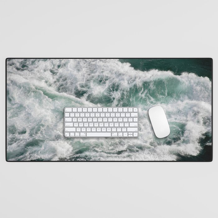 Sea Waves | Aerial Photography | Water | Ocean Desk Mat