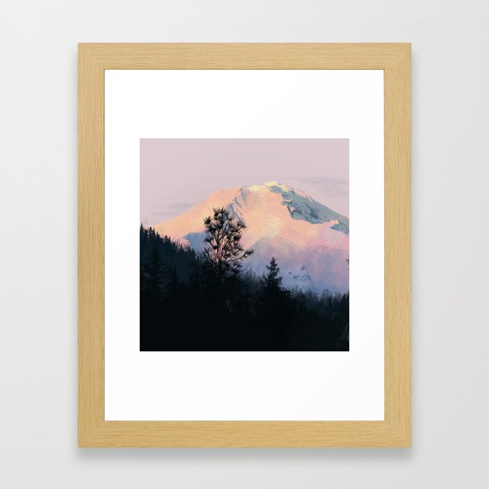 Mountain Sunrise 01 Framed Art Print