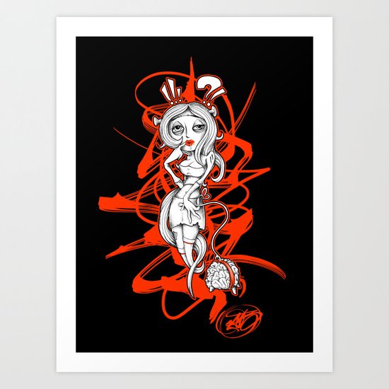 Barbie Zombie Art Print