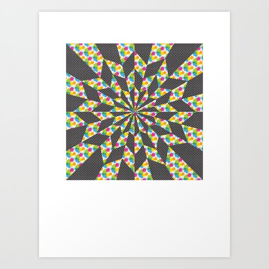 Kaleidoscope - Optical work 4 Art Print