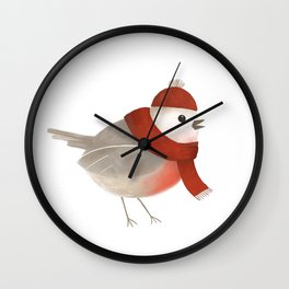 Bird winter Wall Clock