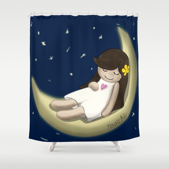 Nootchi Au Clair De Lune Shower Curtain By Nootchi Society6