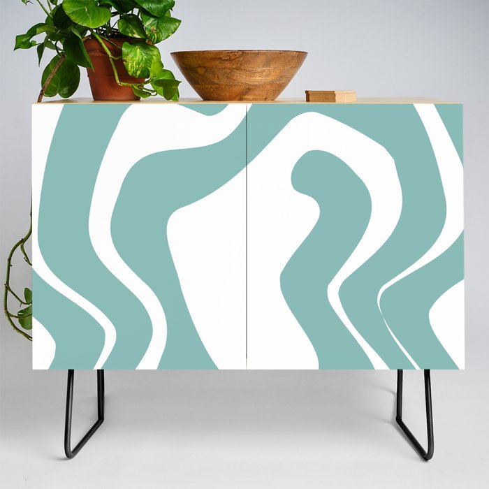 Blue abstract Credenza