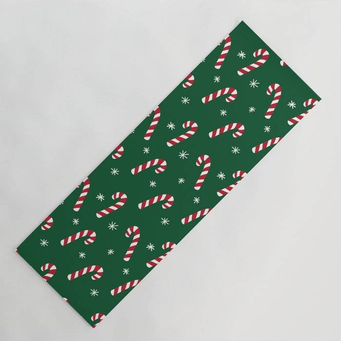 Candy Cane Pattern (red/green) Yoga Mat