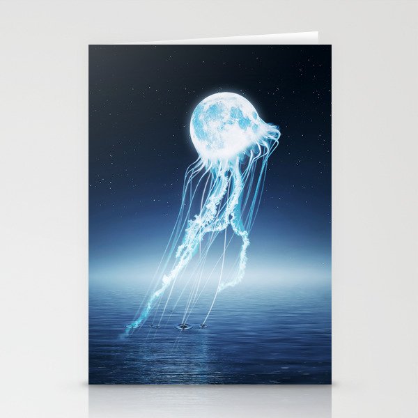 Lunar Jellyfish Connection Stationery Cards