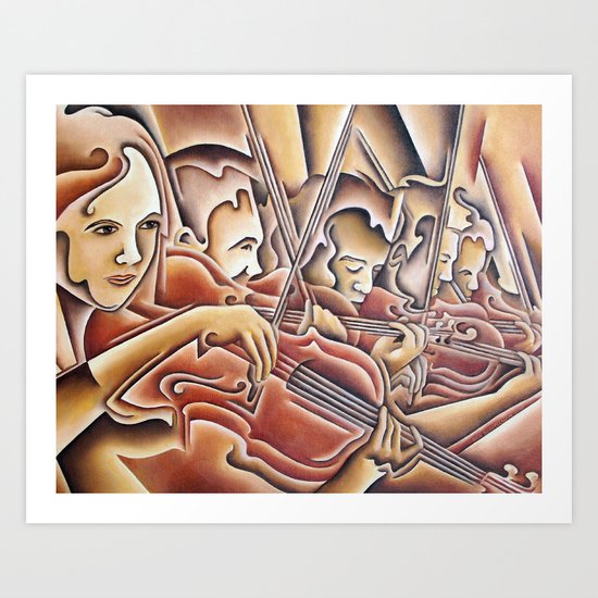 5 Violins Art Print