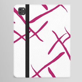 Pink cross marks iPad Folio Case