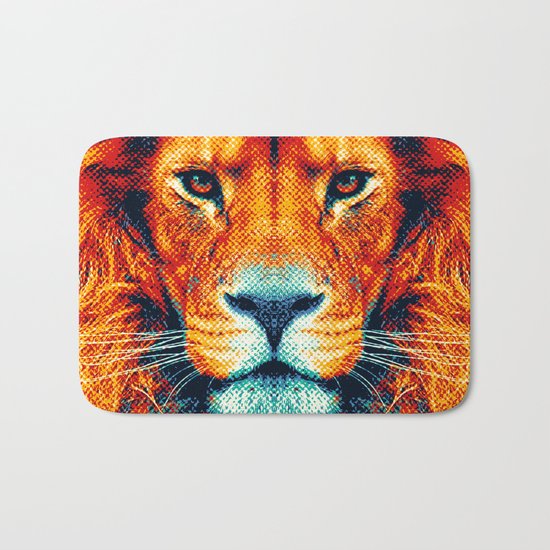 Lion - Colorful Animals Bath Mat