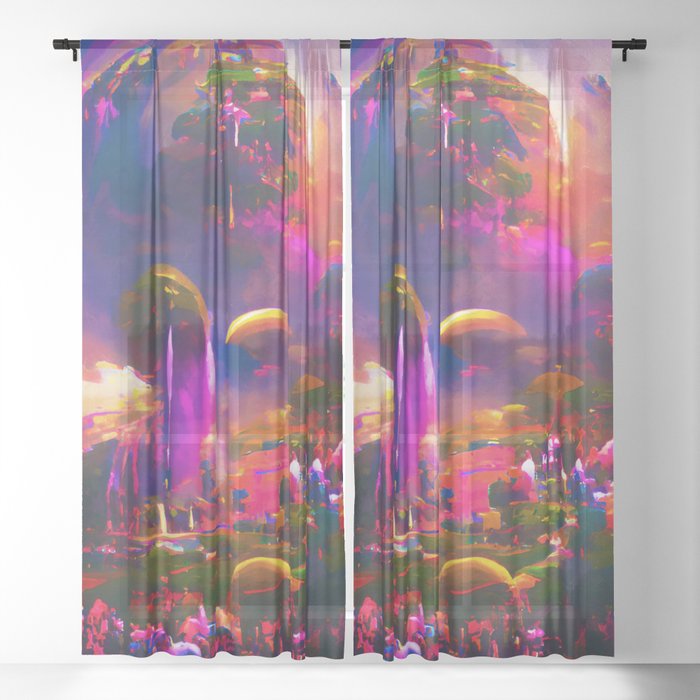 Origin of the World, Garden of Eden Sheer Curtain