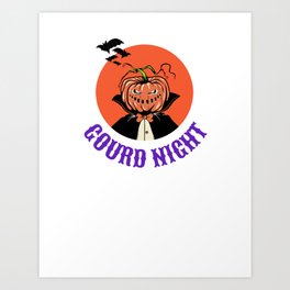 Gourd Night Halloween Art Print