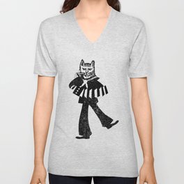Sailor Jack the Cat V Neck T Shirt