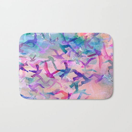 Birds Flight Home Bath Mat