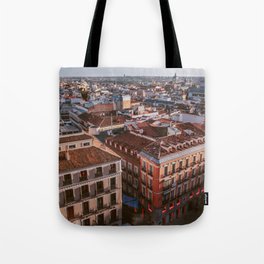 Spain Photography - Madrid Seen From Above Tote Bag