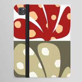 Spots patterned color leaves patchwork 1 iPad Folio Case