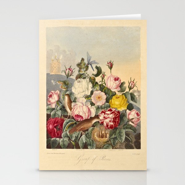 Roses from "The Temple of Flora," 1812 (benefitting The Nature Conservancy) Stationery Cards