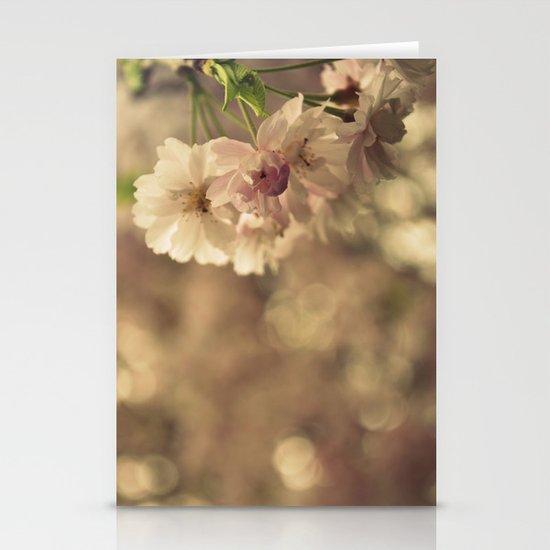 Cherry Blossom Bokeh Stationery Cards