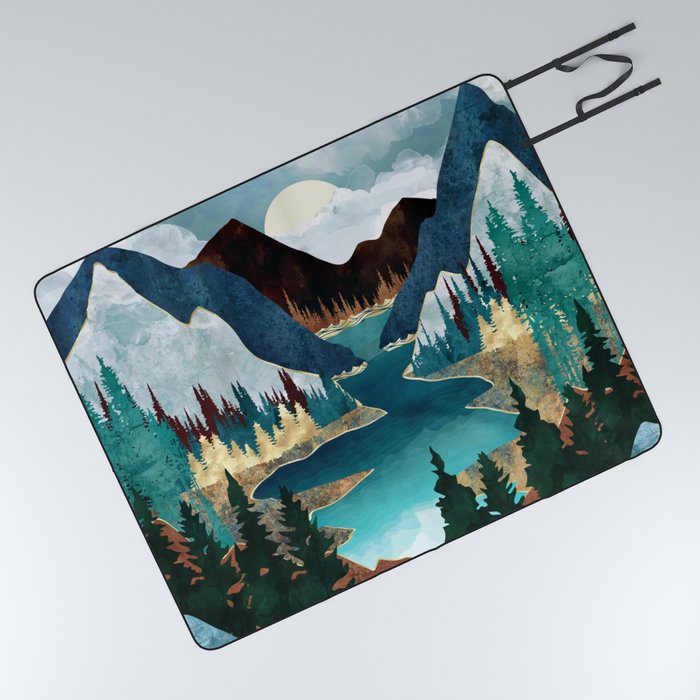 River Vista Picnic Blanket by SpaceFrogDesigns Society6