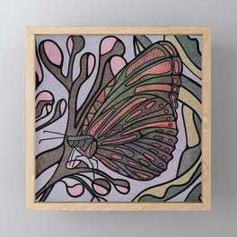 butterfly-batik Framed Mini Art Print