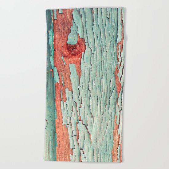 Old Wood 08 Beach Towel