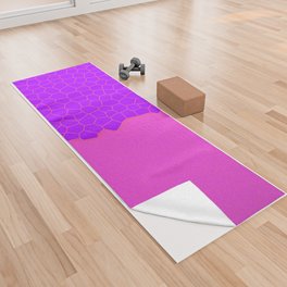 Pink Purple Stained Glass Modern Sprinkled Collection Yoga Towel