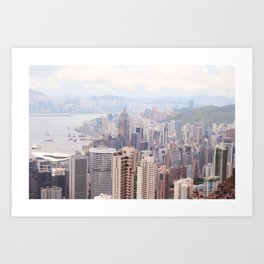 Hong Kong Skyline Art Print