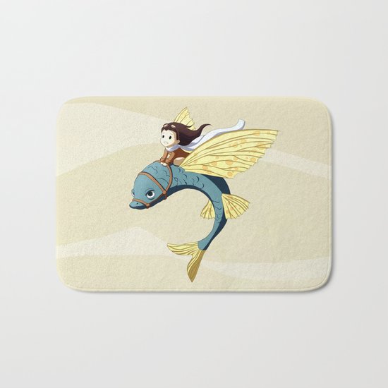 Flying Fish Bath Mat