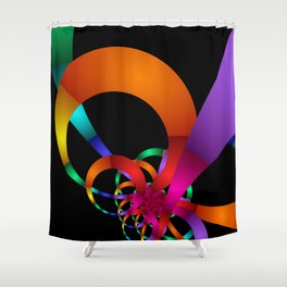 design on black -100- Shower Curtain
