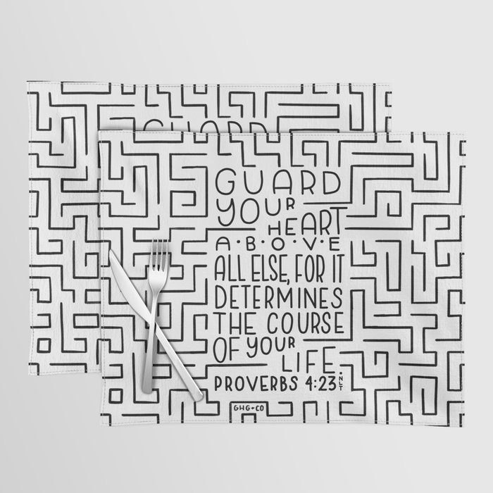 Proverbs 4:23 Placemat