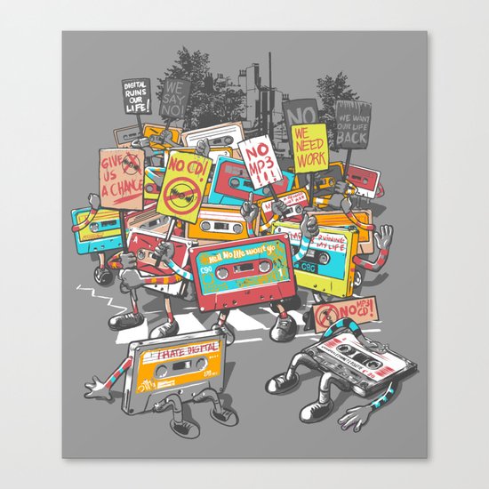 Digital Ruins Our Life Canvas Print