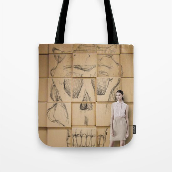 Space in Boxes with a model Tote Bag