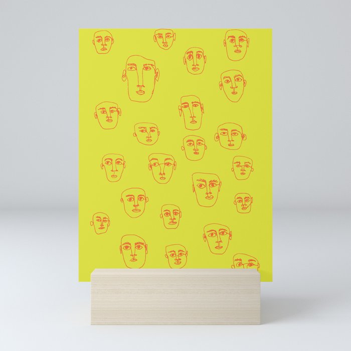 Faces in a Crowd pt.2 Mini Art Print